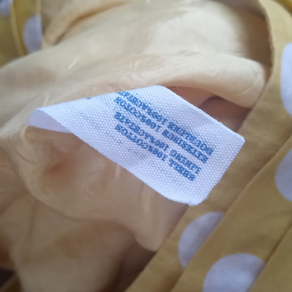 Anthropologie Leifsdottir Polka Dot Mustard Gold Ruffle Tiered Skirt 8 - Picture 8 of 8